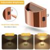 imageL LOHAS LED Night Lights Plug into Wall with 3CCT Adjustable 1600K3000K5000K 1W Nightlight Plug in Wall Built in Dusk to Dawn Sensor 2 PackRose GoldSoft White