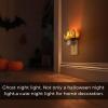 imageL LOHAS LED Pumpkin Night Light Halloween Lights Indoor Plug in Nightlight with ULC7 Bulbs ChangeableHalloween Party Decorations for AdultsKidsGiftCandle ghost