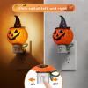 imageL LOHAS LED Pumpkin Night Light Halloween Lights Indoor Plug in Nightlight with ULC7 Bulbs ChangeableHalloween Party Decorations for AdultsKidsGiftPumpkin