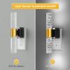 imageL LOHAS LED Rotating Night Light Night Lights Plug into Wall Auto Nightlight Dimmable 100LM Light Sensor 3000K Soft Light LED Acrylic Nightlight Plug in for Bedroom Bathroom Hallway Kitchen2PackBlack Base5000K