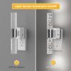 imageL LOHAS LED Rotating Night Light Night Lights Plug into Wall Auto Nightlight Dimmable 100LM Light Sensor 3000K Soft Light LED Acrylic Nightlight Plug in for Bedroom Bathroom Hallway Kitchen2PackWhite Base5000K