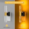 imageL LOHAS LED Rotating Night Light Night Lights Plug into Wall Auto Nightlight Dimmable 100LM Light Sensor 3000K Soft Light LED Acrylic Nightlight Plug in for Bedroom Bathroom Hallway Kitchen2PackBlack BaseAmber