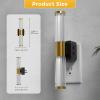imageL LOHAS LED Rotating Night Light Night Lights Plug into Wall Auto Nightlight Dimmable 100LM Light Sensor 3000K Soft Light LED Acrylic Nightlight Plug in for Bedroom Bathroom Hallway Kitchen2PackBlack Basestripedrgbw