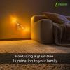 imageL LOHAS LED Rotating Night Light Night Lights Plug into Wall Auto Nightlight Dimmable 100LM Light Sensor 3000K Soft Light LED Acrylic Nightlight Plug in for Bedroom Bathroom Hallway Kitchen2PackWhite BaseAmber