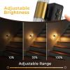imageL LOHAS LED Rotating Night Light Night Lights Plug into Wall Auto Nightlight Dimmable 100LM Light Sensor 3000K Soft Light LED Acrylic Nightlight Plug in for Bedroom Bathroom Hallway Kitchen2PackBlack BaseStriped3000K