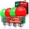 imageL LOHAS LED Light Bulbs Sleep Aid Amber Light Bulb A19 9W60 Watt Equivalent Blue Light Blocking E26 Dimmable Light Bulbs 3 Color Temperature 1800K3000K5000K 2 PackRedgreen