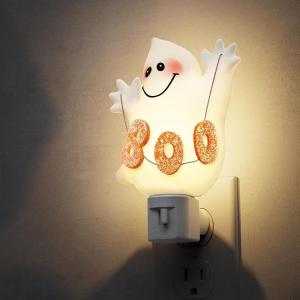 imageL LOHAS LED Pumpkin Night Light Halloween Lights Indoor Plug in Nightlight with ULC7 Bulbs ChangeableHalloween Party Decorations for AdultsKidsGiftCute ghosts