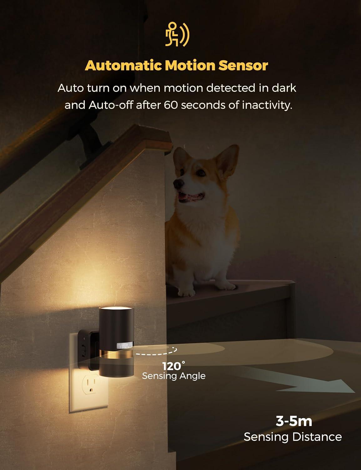 image2 pack Dusk to Dawn night light2 pack Motion Sensor night light