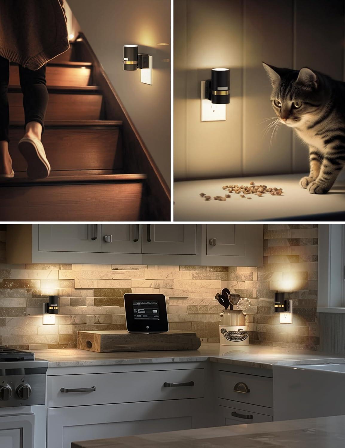 image2 pack Dusk to Dawn night light2 pack Motion Sensor night light