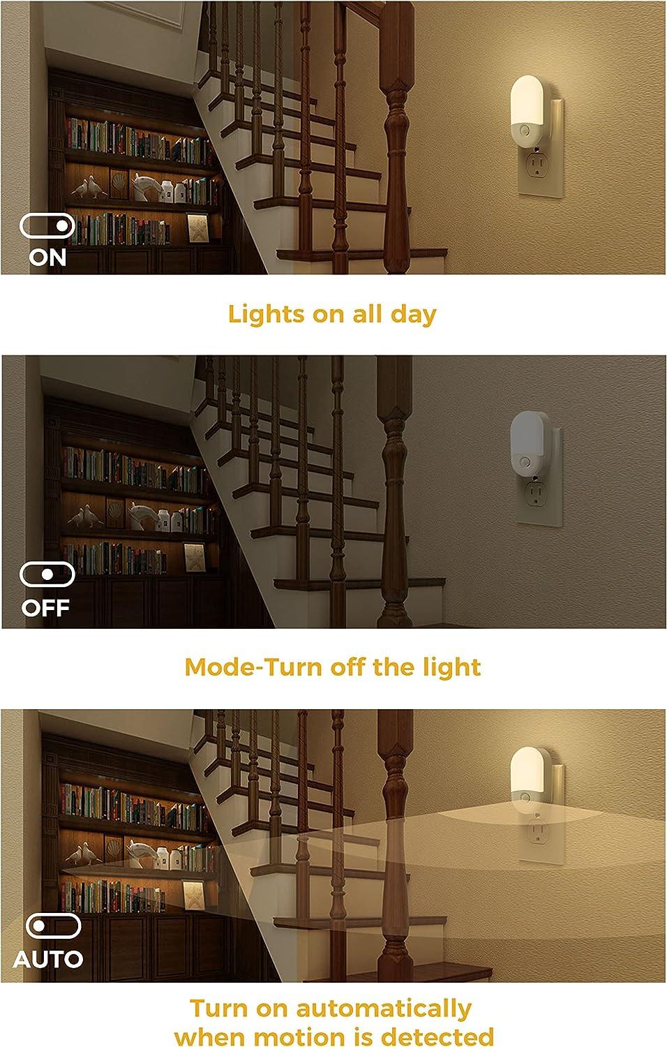 image2 pack Motion Sensor night light2 pack Dusk to Dawn night light
