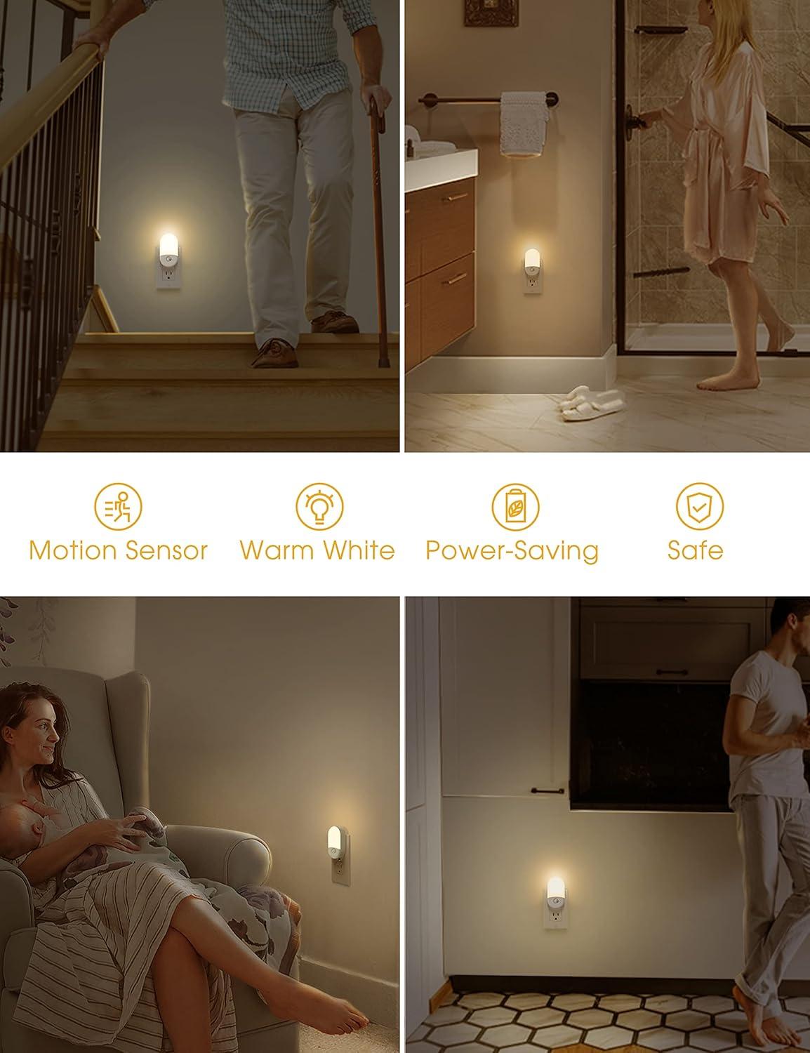 imageL LOHAS LED 2 Pack Motion Sensor Night Light ampamp 2 Pack Light Sensor Night Light
