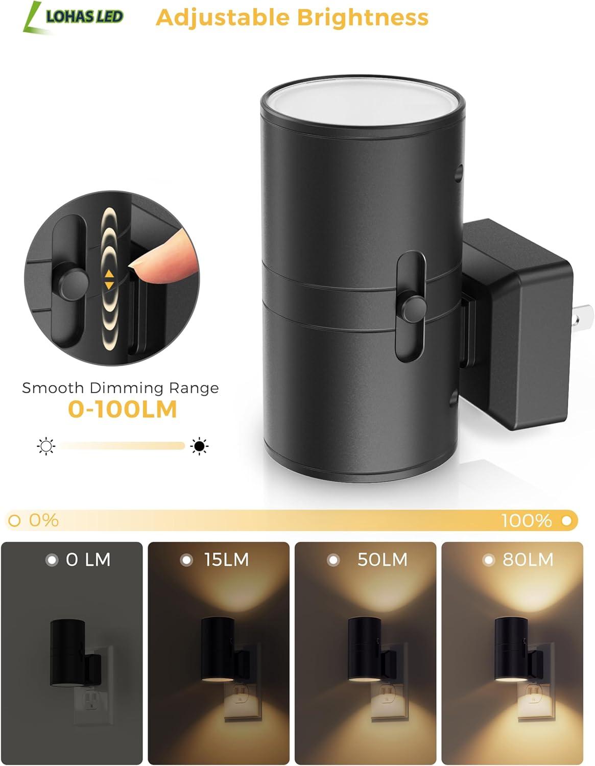 imageL LOHAS LED 2 pack Night Light Plug in2 pack Motion Sensor Night Light