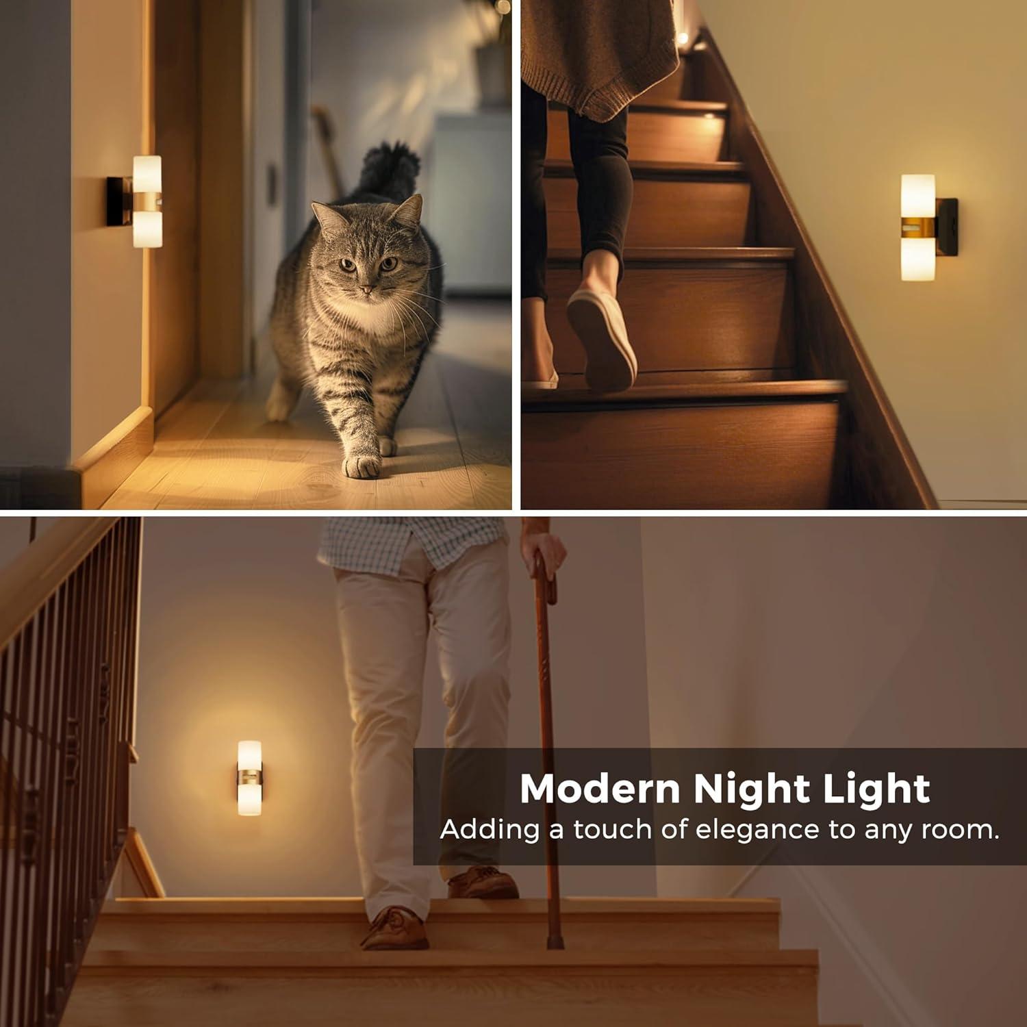 imageL LOHAS LED 3PACK Motion Sensor Night LightBrightness Adjustable 3000K Soft White