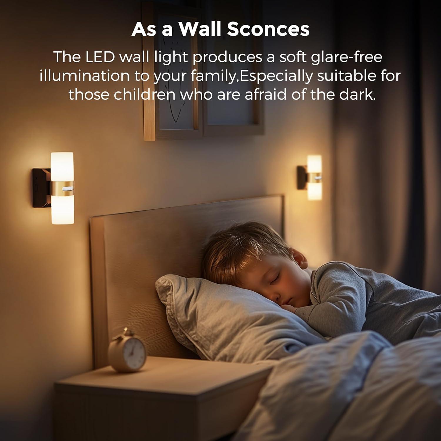 imageL LOHAS LED 3PACK Motion Sensor Night LightBrightness Adjustable 3000K Soft White