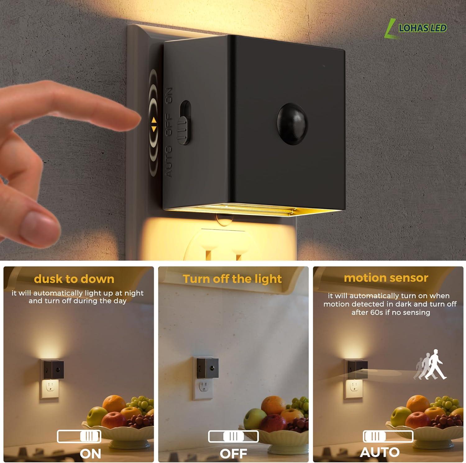 imageL LOHAS LED Motion Sensor Nlight Light6 Pack Night Lights Plug into Wall