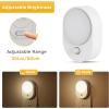 imageL LOHAS LED 6PACK Motion Sensor Night LightNight Lights Plug into Wall3000K Soft White3060lm Brightness AdjustableNightlight for Bathro