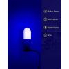 imageL LOHAS LED Blue Night Light Plug in Blue LED Night Lights Plug into Wall Adjustable Brightness 06W LED Night Lights for Kids Bathroom Bedroom Independence Day Decorations 4 Pack