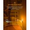 imageL LOHAS LED Motion Sensor Night Light  Light Sensor Night Light Amber Light Sleep Aid Nightlight for Adults Kids Room Bedroom Bathroom Hallway 4 Pack