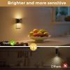 imageL LOHAS LED Motion Sensor Night Light Night Lights Plug into Wall with with Motion Sensor ampamp Dusk to Dawn Sensor Motion Activated LED Night Light 3000K Soft White 4 PackBlack3000K