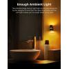 imageL LOHAS LED Motion Sensor Night Light Plug in Night Lights Plug into Wall with Adjustable Brightness 5000K Daylight White 1W EnergySaving Nightlight for Bathroom Bedroom Kitchen Hallway 2 Pack1600K Amber