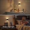 imageL LOHAS LED Motion Sensor Night Light4Pack Plug in Night Light with Dusk to Dawn SensorBrightness Adjustable3000K Soft White Nightlight for Bathroom Hallway KitchenSoft White