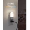 imageL LOHAS LED Night Light Plug in Daylight Bright White Night Light Plug into Wall Adjustable Brightness Nightlight for Bathroom Kids Hallway 6 Pack