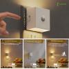 imageL LOHAS LED Night LightPlug in Night Light with Motion Sensor and Dusk to Dawn Sensor2PACK Brightness Adjustable3000K Soft White Nightlight for Bathroom Hallway Kitchen