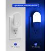 imageL LOHAS LED Night Lights Plug into Wall 4 Pack LED Night Light with Light Sensors 3060LM Nightlights for Kids Room Soft White 3000K 06W Automatic Plug in Wall Light for Bedroom HallwayBlue