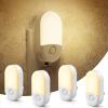 imageL LOHAS LED Night Lights Plug into Wall 4 Pack LED Night Light with Light Sensors 3060LM Nightlights for Kids Room Soft White 3000K 06W Automatic Plug in Wall Light for Bedroom HallwaySoft White