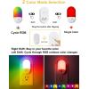 imageL LOHAS LED Night Lights Plug into Wall 4 Pack LED Night Light with Light Sensors 3060LM Nightlights for Kids Room Soft White 3000K 06W Automatic Plug in Wall Light for Bedroom HallwayRGB Red  Green  Blue