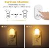 imageL LOHAS LED Night Lights Plug into Wall 4 Pack LED Night Light with Light Sensors 3060LM Nightlights for Kids Room Soft White 3000K 06W Automatic Plug in Wall Light for Bedroom HallwaySoft White