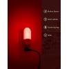 imageL LOHAS LED Red Night Light Plug in Sensor Night Light for Kids Red Nightlight Bright Nightlights for Bathroom Hallway Holiday Christmas Decoration 4 Pack