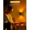imageSoft White Light Amber Light 4 Pack Motion Sensor Night Light Plug in 0100LM Dimmable