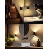 imageSoft White Light Amber Light 4 Pack Motion Sensor Night Light Plug in 0100LM Dimmable