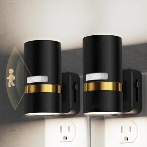 imageL LOHAS LED Motion Sensor Night Light Plug in Night Lights Plug into Wall with Adjustable Brightness 5000K Daylight White 1W EnergySaving Nightlight for Bathroom Bedroom Kitchen Hallway 2 Pack5000K Daylight White