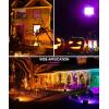 imageL LOHAS LED Purple Halloween Flood Light Outdoor   50W Plug in Flood Light IP66 Waterproof Halloween Decorations 2300lm Outdoor Lights for Yard Garage Party UL Listed 2 PackOrangePurple