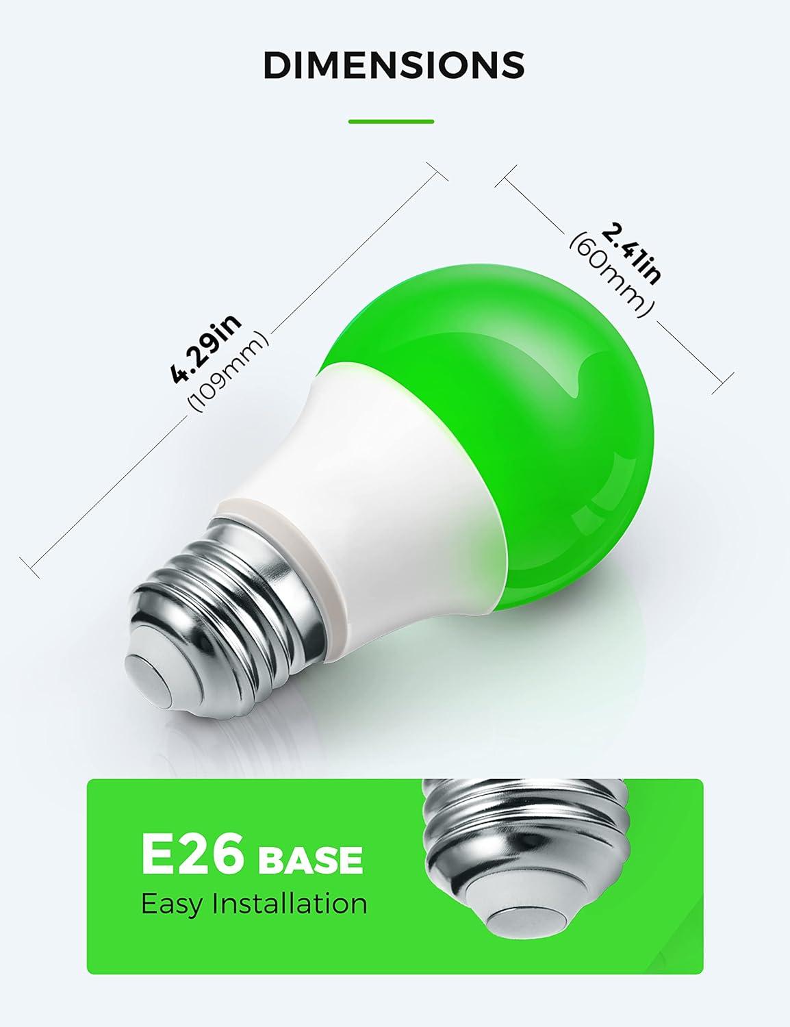 imageChristmas Red Green Light Bulbs outdoor with Dusk to Dawn Sensor