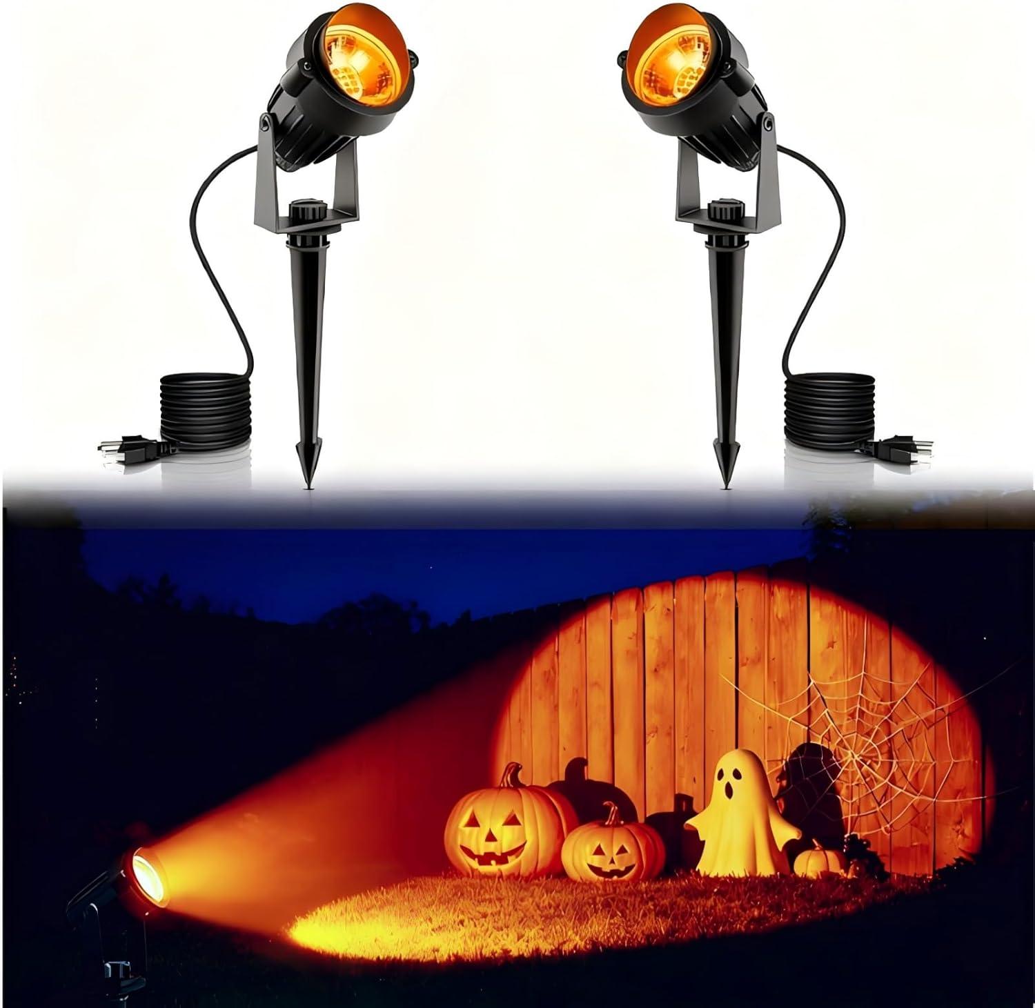 imageL LOHAS LED Orange Outdoor Spotlight x1  Camping String Lights x1