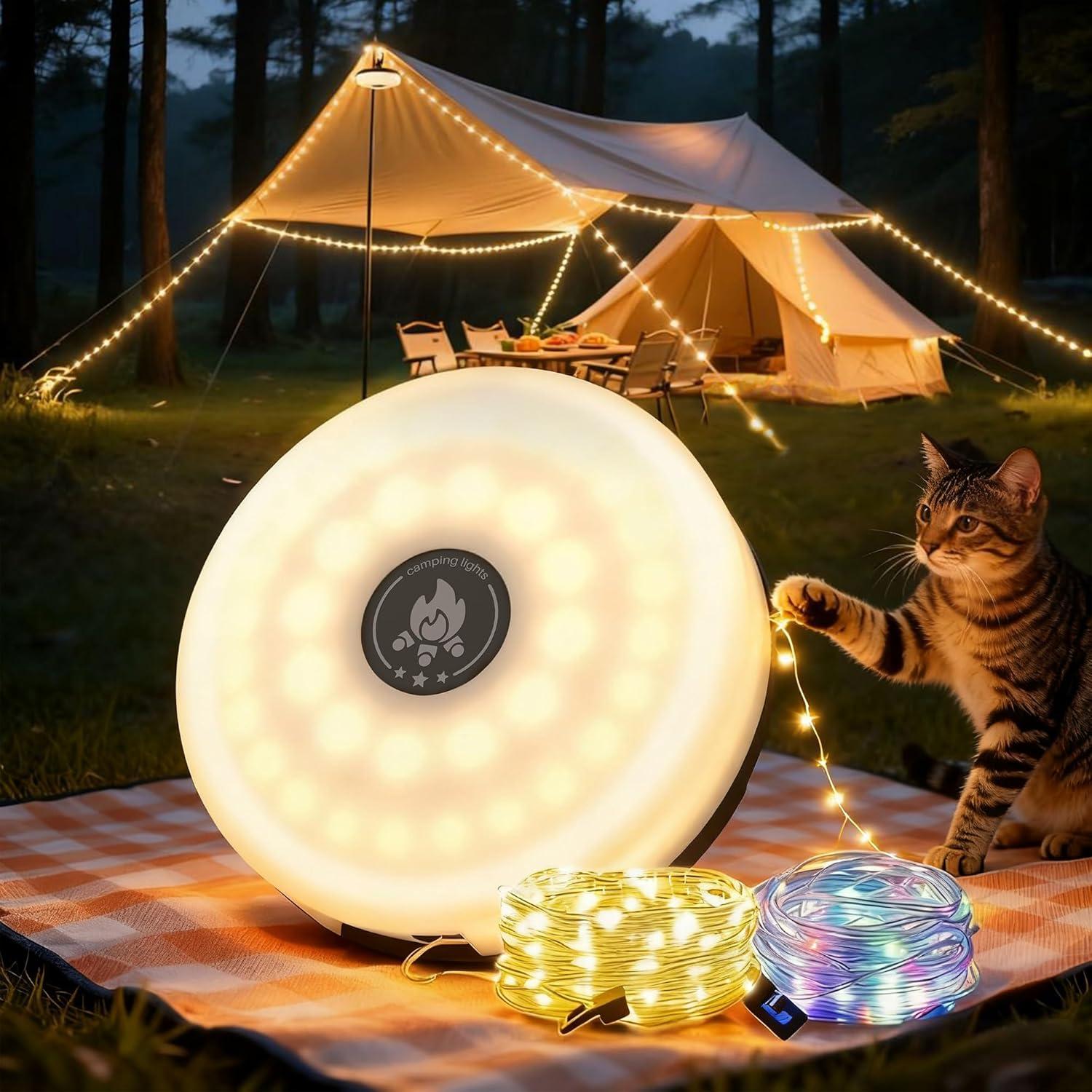 imageLOHAS Spotlight Outdoor 2Pack  LOHAS Camping String Lights