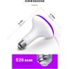 imageHalloween Orange Purple LED Light Bulbs BR30 Bulbs2Pack PAR38 Bulbs2Pack