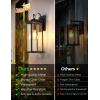 imageL LOHAS LED 16 Inch Dusk to Dawn Outdoor Light Fixture 2PackLED 394inch Outdoor Wall Lights 2Pack
