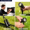 imageL LOHAS LED 5W Low Voltage Landscape Lighting 12V 24V Outdoor Spot Lights with Connectors IP66 Waterproof 3000K Warm White Plug in Spotlights for Yard Garden Pathway House 6 PackBlack