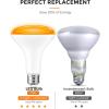 imageL LOHAS LED Halloween Orange LED Light Bulbs Outdoor A19 Orange Purple Colored Light Bulb Indoor E26 Base NotDimmable