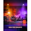 imageL LOHAS LED Halloween Orange Purple LED Light Bulbs Outdoor A19 Orange Purple Colored Light Bulb Indoor E26 Base NotDimmable
