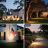 imageLOHAS 10W Dusk to Dawn Outdoor Lighting Auto OnOff 3000K Landscape Outdoor Spotlight IP66 Waterproof Spot Lights for Yard Garden House Pathway Plant2 Pack3000K Warm White  10W
