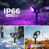 imageLOHAS 10W Dusk to Dawn Outdoor Lighting Auto OnOff 3000K Landscape Outdoor Spotlight IP66 Waterproof Spot Lights for Yard Garden House Pathway Plant2 PackPurple