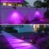 imageLOHAS 10W Dusk to Dawn Outdoor Lighting Auto OnOff 3000K Landscape Outdoor Spotlight IP66 Waterproof Spot Lights for Yard Garden House Pathway Plant2 PackPurple