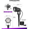 imageLOHAS 10W Dusk to Dawn Outdoor Lighting Auto OnOff 3000K Landscape Outdoor Spotlight IP66 Waterproof Spot Lights for Yard Garden House Pathway Plant2 PackOrangePurple