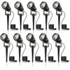 imageLOHAS 10W Dusk to Dawn Outdoor Lighting Auto OnOff 3000K Landscape Outdoor Spotlight IP66 Waterproof Spot Lights for Yard Garden House Pathway Plant2 Pack3000K Warm White  5W