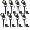 imageLOHAS 10W Dusk to Dawn Outdoor Lighting Auto OnOff 3000K Landscape Outdoor Spotlight IP66 Waterproof Spot Lights for Yard Garden House Pathway Plant2 Pack3000K Warm White  5W